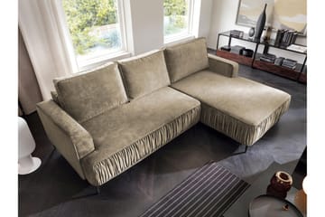 Marisana Sovesofa Med 3-Seters Divan - Brun - Møbler - Sofaer - Sovesofaer - Sovesofa divan