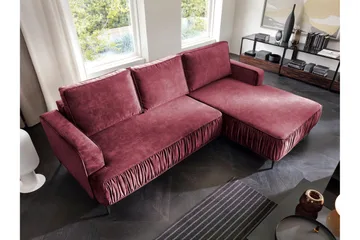 Marisana Sovesofa Med 3-Seters Divan - Rosa - Møbler - Sofaer - Sovesofaer - Sovesofa divan