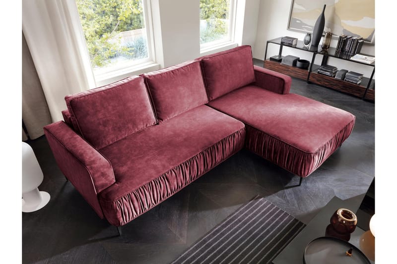 Marisana Sovesofa Med 3-Seters Divan - Rosa - Møbler - Sofaer - Sovesofaer - Sovesofa divan