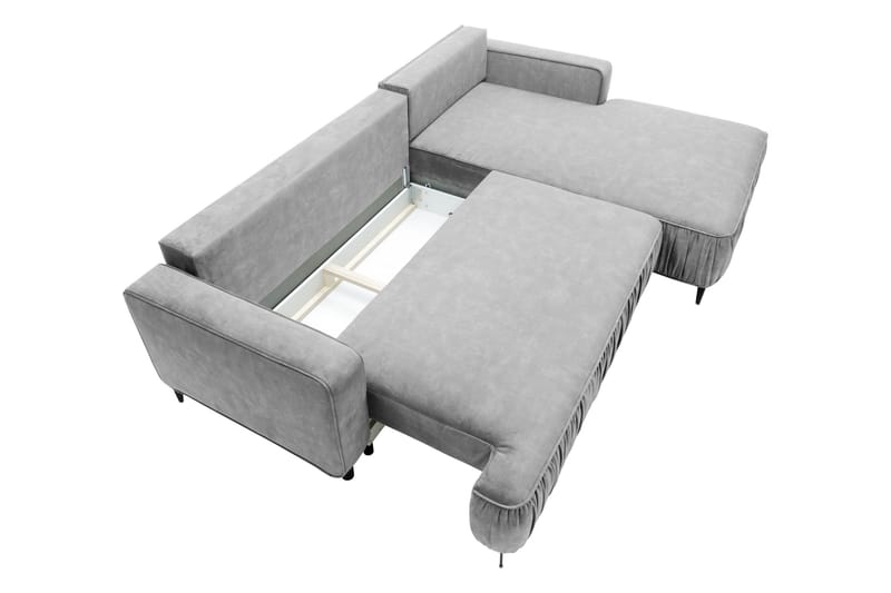 Marisana Sovesofa Med 3-Seters Divan - Svart - Møbler - Sofaer - Sovesofaer - Sovesofa divan