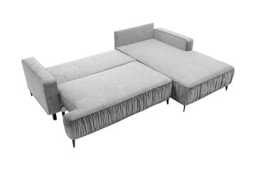 Marisana Sovesofa Med 3-Seters Divan - Svart - Møbler - Sofaer - Sovesofaer - Sovesofa divan