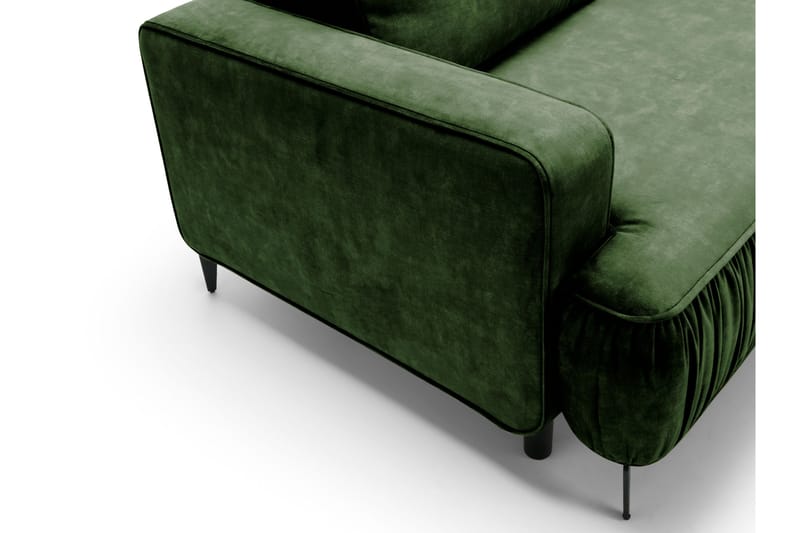 Marisana Sovesofa Med 3-Seters Divan - Svart - Møbler - Sofaer - Sovesofaer - Sovesofa divan