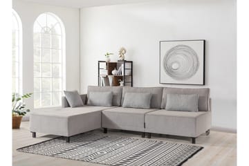 Matris 4-seters Sovesofa med Divan - Grå - Møbler - Sofaer - Sovesofaer - Sovesofa divan