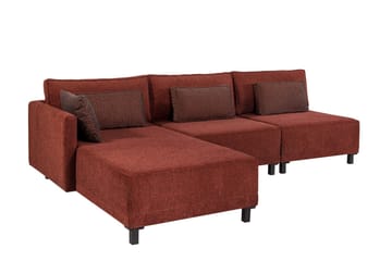 Matris 4-seters Sovesofa med Divan - Rød - Møbler - Sofaer - Sovesofaer - Sovesofa divan