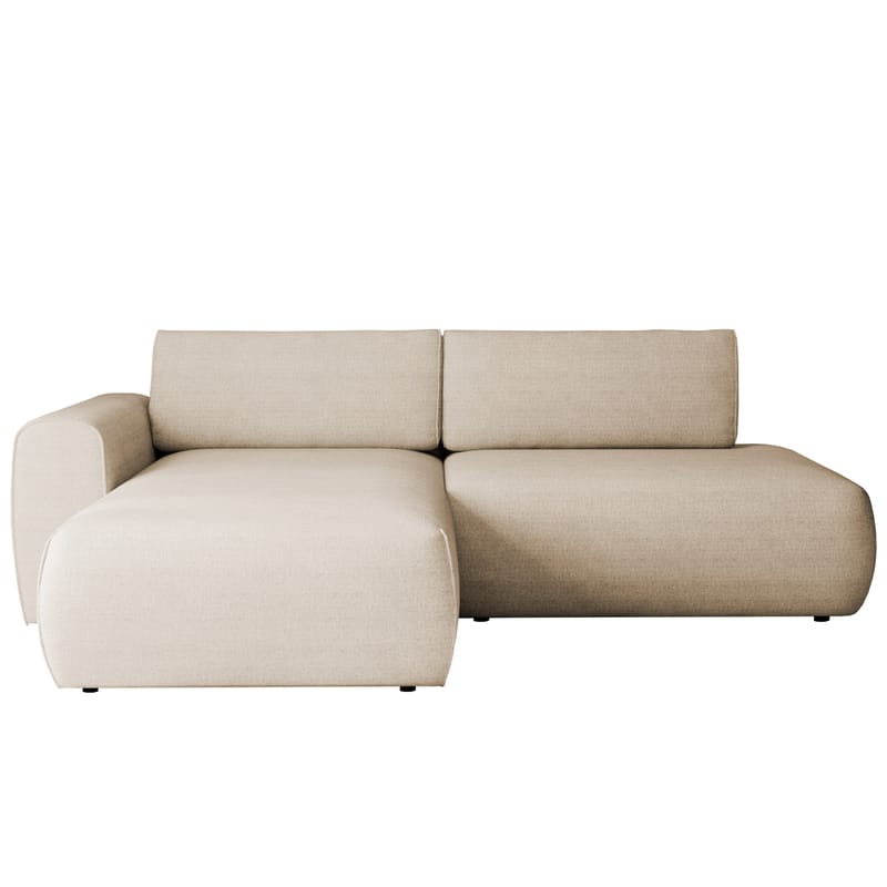 Milias 3-seters sovesofa med sjeselong til venstre og oppbevaring, Beige