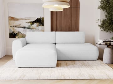 Milias 3-seters sovesofa med sjeselong til venstre og oppbevaring - Hvit - Møbler - Sofaer - Sovesofaer - Hjørnesovesofa
