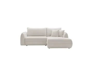 Mirana Sovesofa med Divan 3-seter - Hvit - Møbler - Sofaer - Sovesofaer - Sovesofa divan