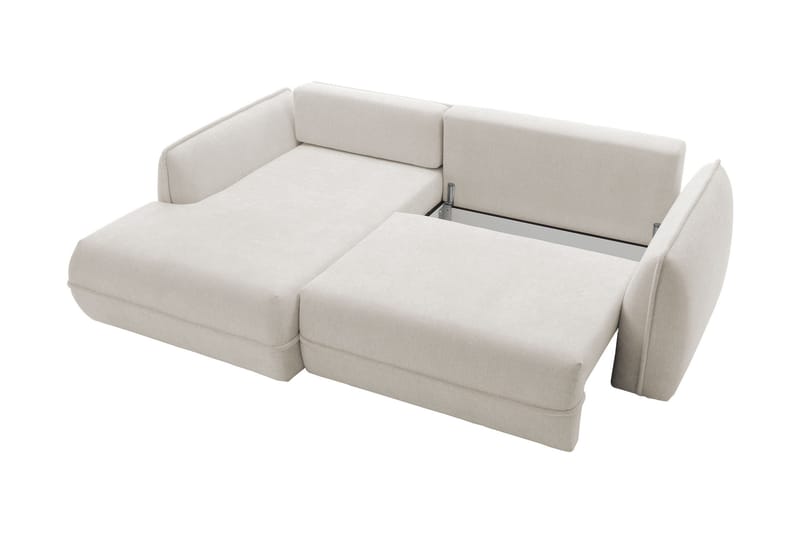 Mirana Sovesofa med Divan 3-seter - Hvit - Møbler - Sofaer - Sovesofaer - Sovesofa divan