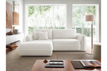 Mirana Sovesofa med Divan 3-seter - Hvit - Møbler - Sofaer - Sovesofaer - Sovesofa divan