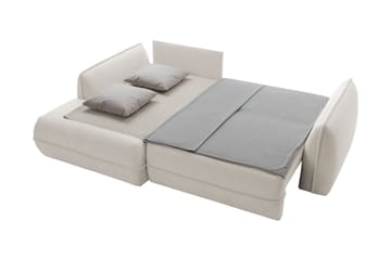 Mirana Sovesofa med Divan 3-seter - Hvit - Møbler - Sofaer - Sovesofaer - Sovesofa divan