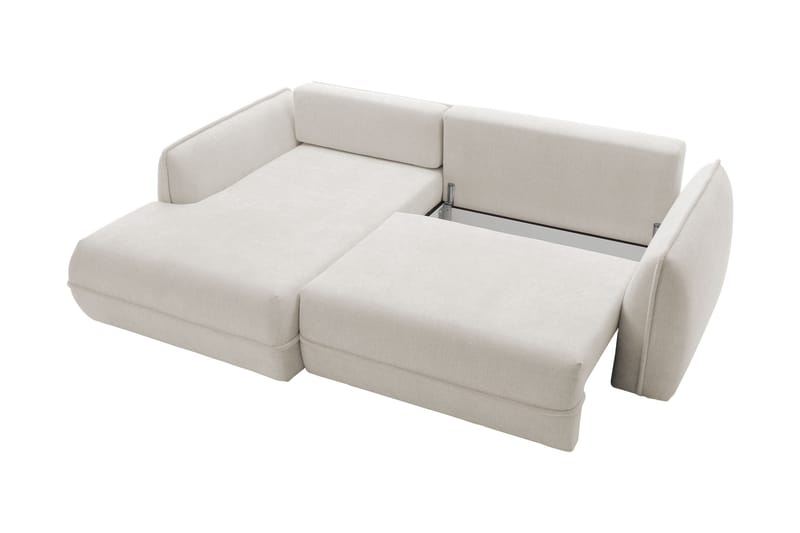 Mirana Sovesofa med Divan 3-seter - Hvit - Møbler - Sofaer - Sovesofaer - Sovesofa divan