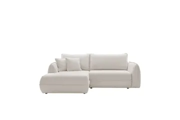 Mirana Sovesofa med Divan 3-seter - Hvit - Møbler - Sofaer - Sovesofaer - Sovesofa divan