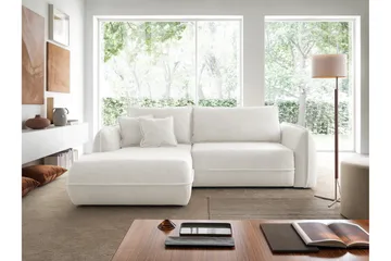 Mirana Sovesofa med Divan 3-seter - Hvit - Møbler - Sofaer - Sovesofaer - Sovesofa divan