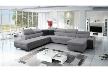 Morenia Sovesofa m. Divan og Sjeselong - Møbler - Sofaer - Sovesofaer - Langsgående sovesofa