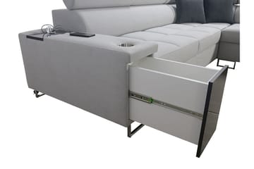 Morenia Sovesofa m. Sjeselong L-formet - Møbler - Sofaer - Sovesofaer - Hjørnesovesofa