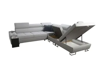 Morenia Sovesofa m. Sjeselong L-formet - Møbler - Sofaer - Sovesofaer - Hjørnesovesofa