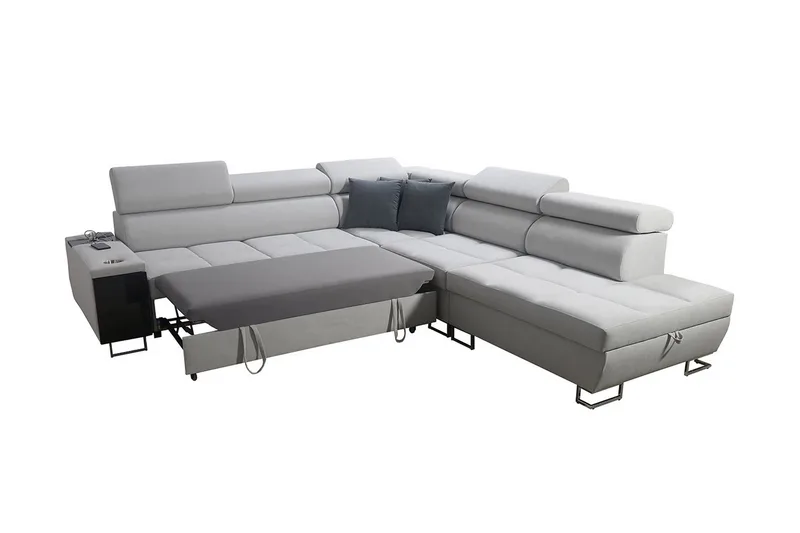 Morenia Sovesofa m. Sjeselong L-formet - Møbler - Sofaer - Sovesofaer - Hjørnesovesofa