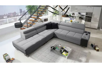 Morenia Sovesofa m. Sjeselong L-formet - Møbler - Sofaer - Sovesofaer - Hjørnesovesofa