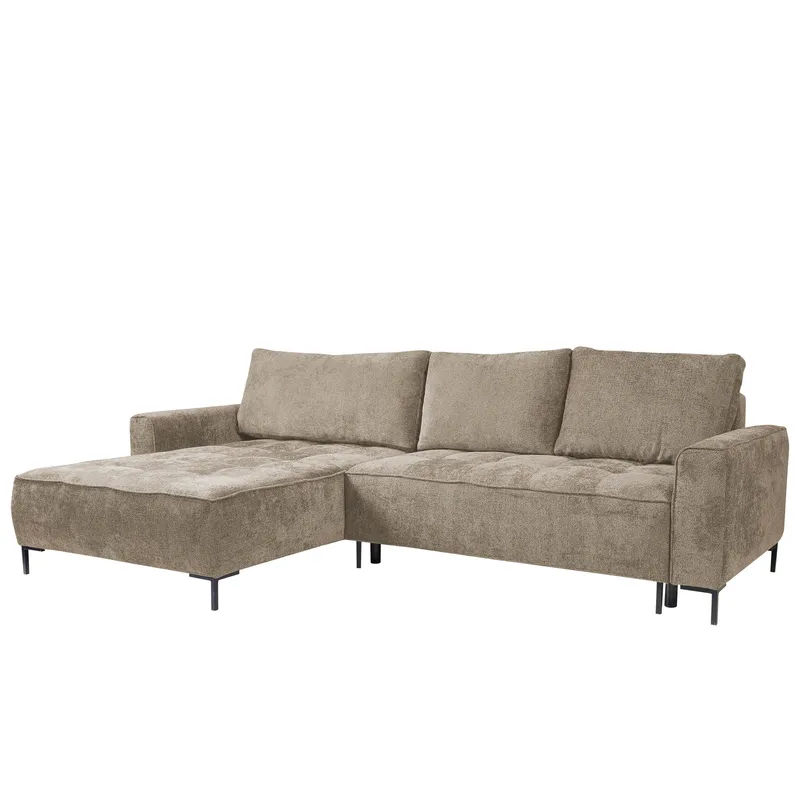 Morvian 3-seters sovesofa med divan, brun