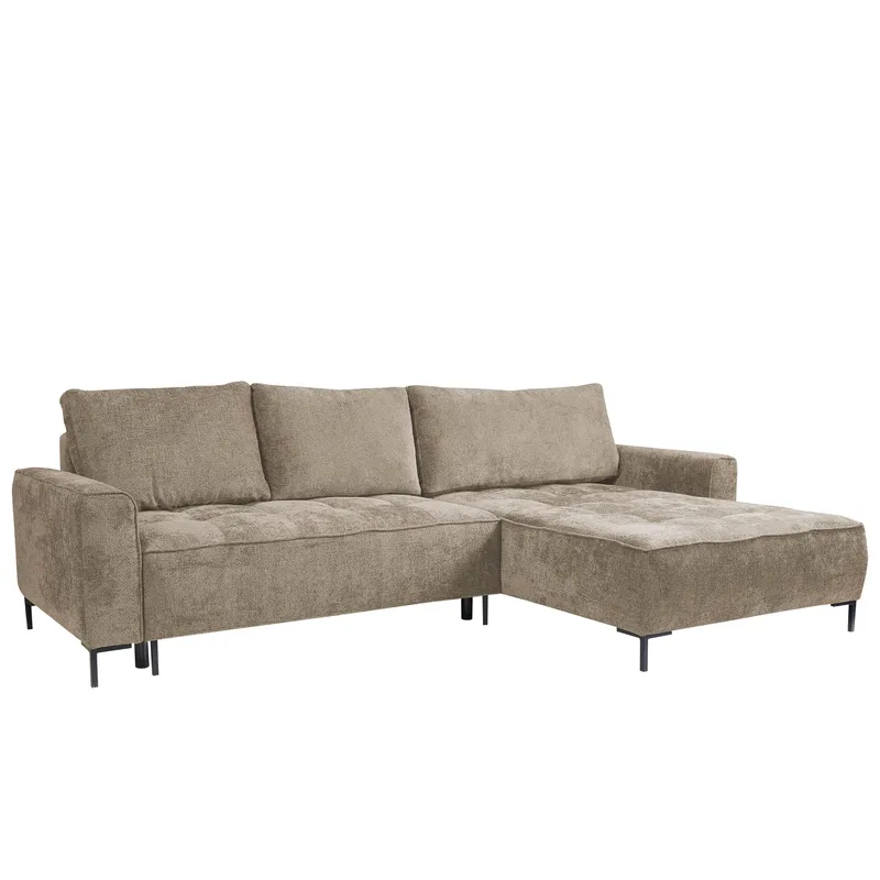 Morvian 3-seters sovesofa med divan, brun