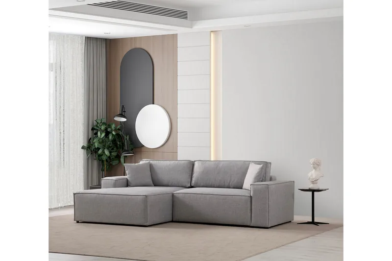 Munehiro Hjørnesovesofa, Lysegrå