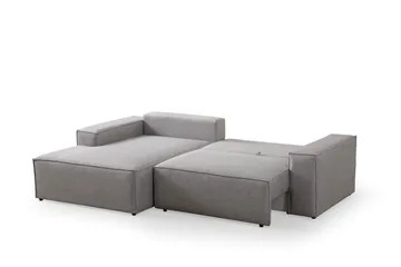 Munehiro Hjørnesovesofa - Lysegrå - Møbler - Sofaer - Sovesofaer - Sovesofa divan