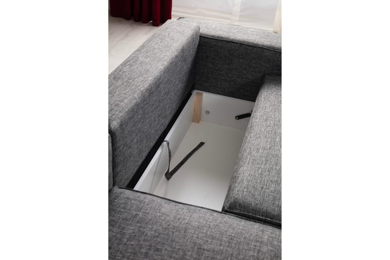 Munehiro Hjørnesovesofa - Mørkegrå - Møbler - Sofaer - Sovesofaer - Sovesofa divan