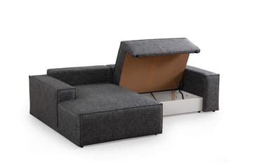 Munehiro Hjørnesovesofa - Mørkegrå - Møbler - Sofaer - Sovesofaer - Sovesofa divan