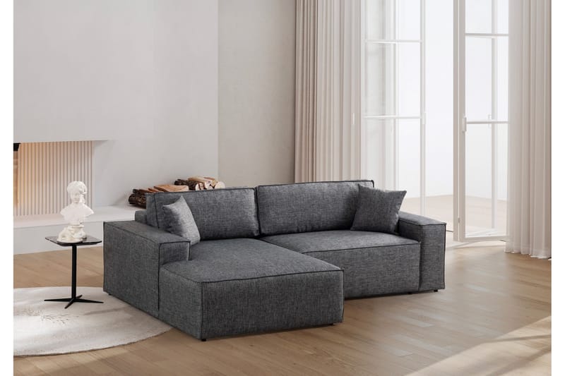 Munehiro Hjørnesovesofa - Mørkegrå - Møbler - Sofaer - Sovesofaer - Sovesofa divan