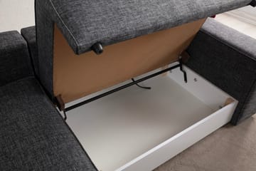 Munehiro Hjørnesovesofa - Mørkegrå - Møbler - Sofaer - Sovesofaer - Sovesofa divan