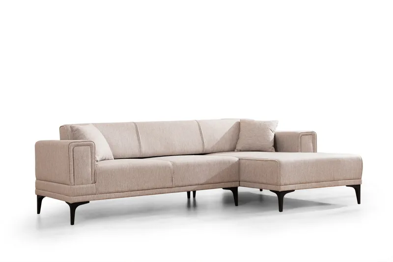 Naoko Sovesofa med divan, Lysebrun