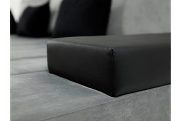 Naoma 3-seters Sovesofa med Divan L-formet Høyre med Oppbeva - Fløyel/Grå - Møbler - Sofaer - Sovesofaer - Langsgående sovesofa