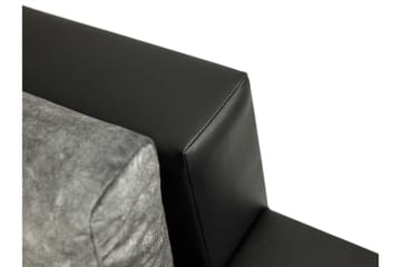 Naoma Sovesofa Med 3-Seters Divan - Svart/Brun - Møbler - Sofaer - Sovesofaer - Sovesofa divan