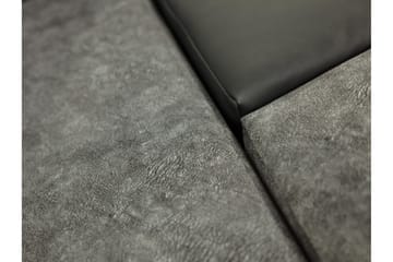 Naoma Sovesofa Med 3-Seters Divan - Svart/Brun - Møbler - Sofaer - Sovesofaer - Sovesofa divan