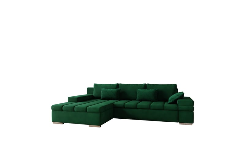 Naoma Sovesofa med Divan 4-sits - Grønn - Møbler - Sofaer - Sovesofaer - Sovesofa divan