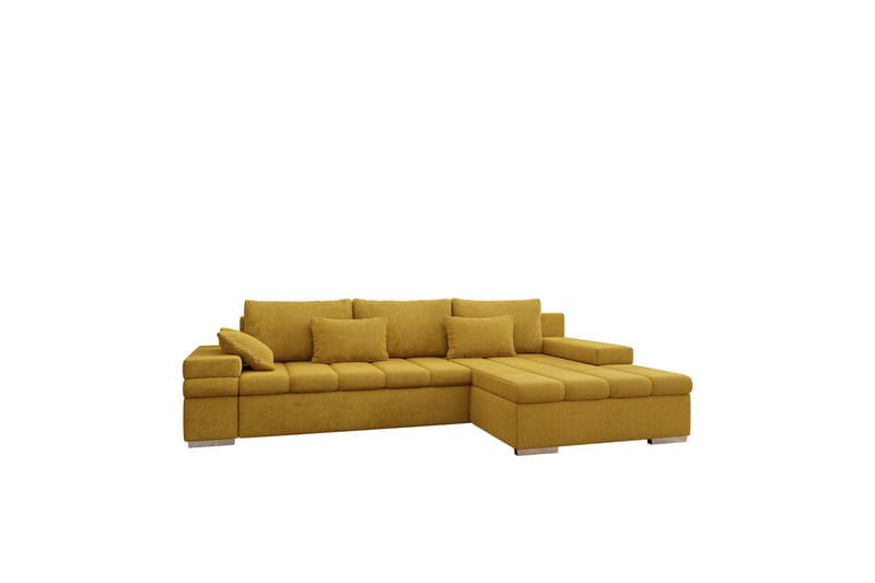 Naoma Sovesofa med Divan 4-sits - Gul - Møbler - Sofaer - Sovesofaer - Sovesofa divan