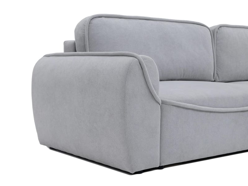 Navrel 3-seters Sovesofa med Sjeselong og Oppbevaring - Grå - Møbler - Sofaer - Sovesofaer - Hjørnesovesofa