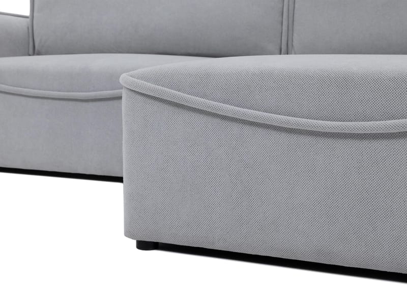 Navrel 3-seters Sovesofa med Sjeselong og Oppbevaring - Grå - Møbler - Sofaer - Sovesofaer - Hjørnesovesofa