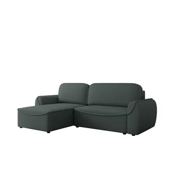 Navrel 3-seters Sovesofa med Sjeselong og Oppbevaring - Grå - Møbler - Sofaer - Sovesofaer - Hjørnesovesofa