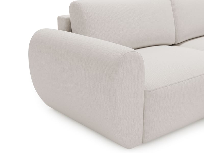 Osvar 3-seters sovesofa med sjeselong til høyre og oppbevaring - Grå - Møbler - Sofaer - Sovesofaer - Hjørnesovesofa
