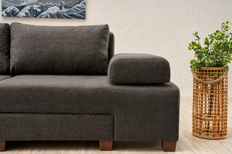 Perenna 3-seters Sovesofa - Antrasitt - Møbler - Sofaer - Sovesofaer - 3 seters sovesofa