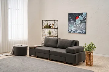Perenna 3-seters Sovesofa - Antrasitt - Møbler - Sofaer - Sovesofaer - 3 seters sovesofa