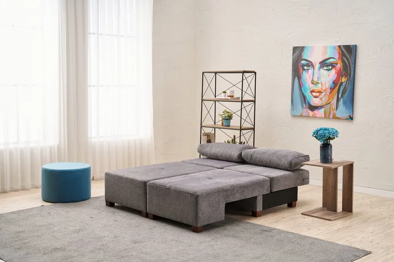 Perenna 3-seters Sovesofa - Grå - Møbler - Sofaer - Sovesofaer - 3 seters sovesofa