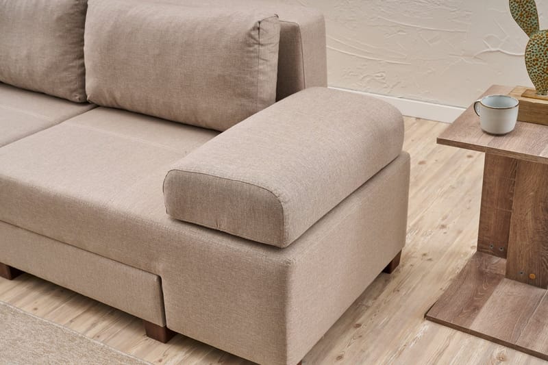 Perenna 3-seters Sovesofa - Krem - Møbler - Sofaer - Sovesofaer - 3 seters sovesofa