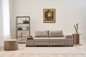 Perenna 3-seters Sovesofa - Krem - Møbler - Sofaer - Sovesofaer - 3 seters sovesofa
