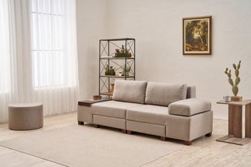 Perenna 3-seters Sovesofa - Krem - Møbler - Sofaer - Sovesofaer - 3 seters sovesofa
