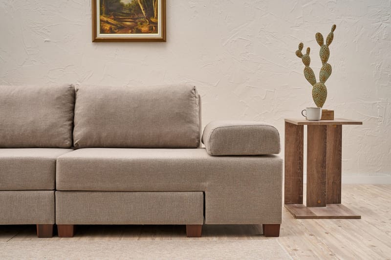 Perenna 3-seters Sovesofa - Krem - Møbler - Sofaer - Sovesofaer - 3 seters sovesofa