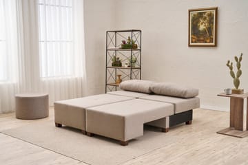 Perenna 3-seters Sovesofa - Krem - Møbler - Sofaer - Sovesofaer - 3 seters sovesofa