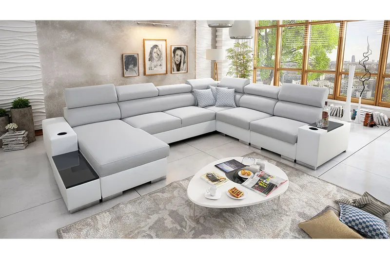 Perseo Divansovesofa 358x282x95 cm - Møbler - Sofaer - Sovesofaer - Langsgående sovesofa