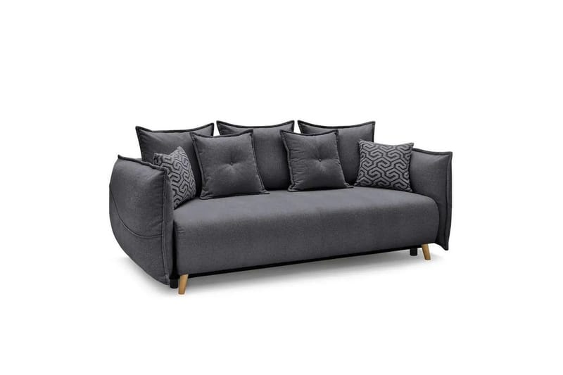 Puffin Sovesofa 3-seter - Antrasitt - Møbler - Sofaer - Sovesofaer - 3 seters sovesofa